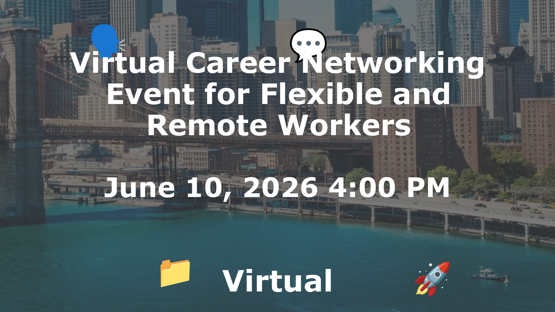 Virtual Career Networking Event for Flexible and Remote Workers event image
